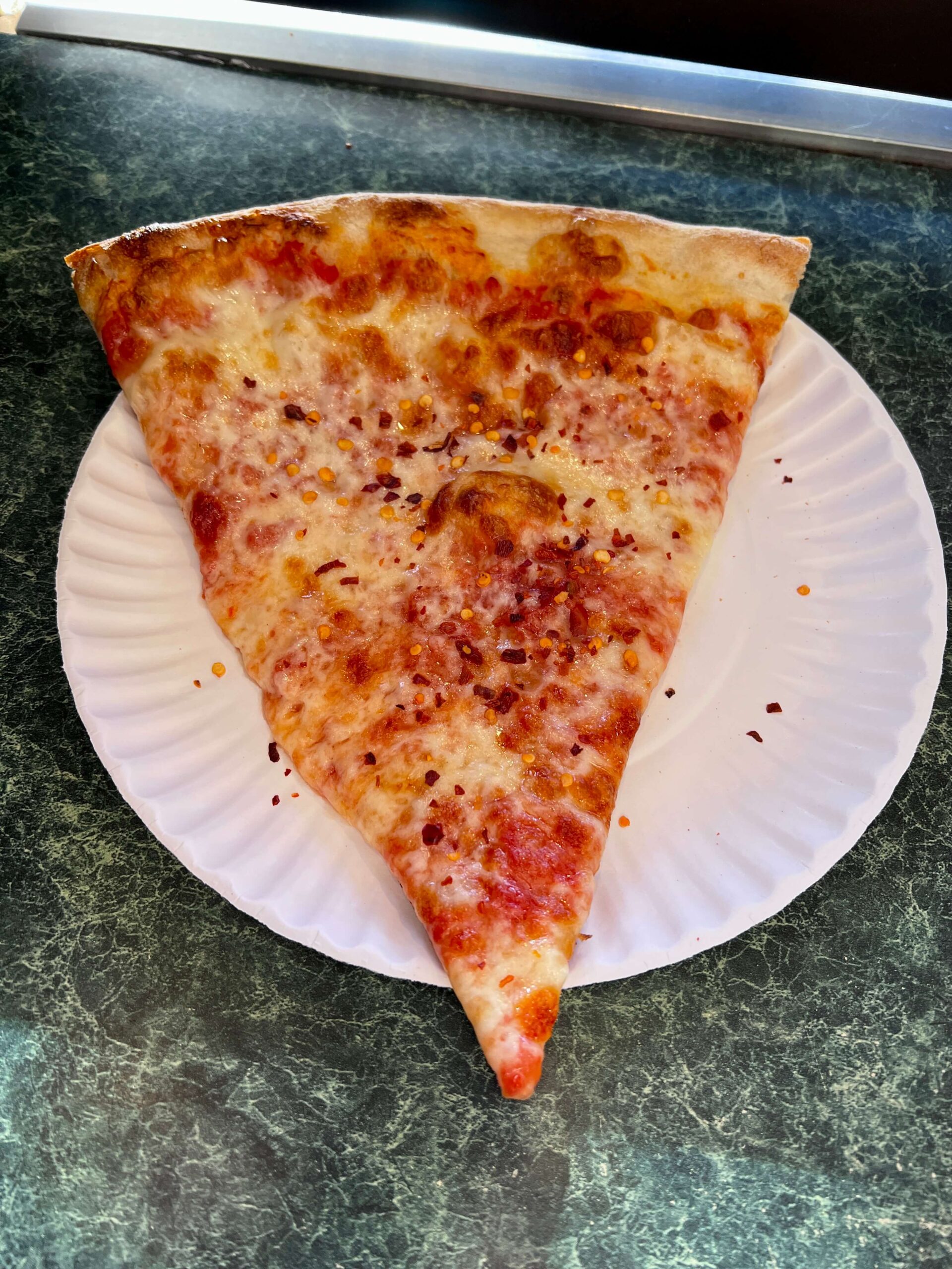 cheese slice from Joe's Pizza