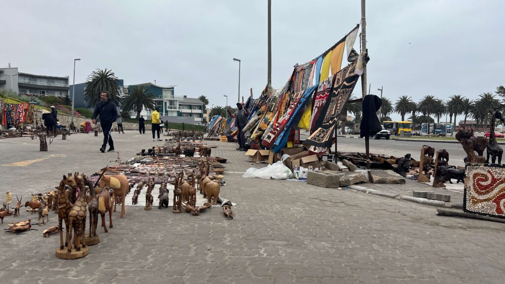 crafts market in Swakopmund, Namibia