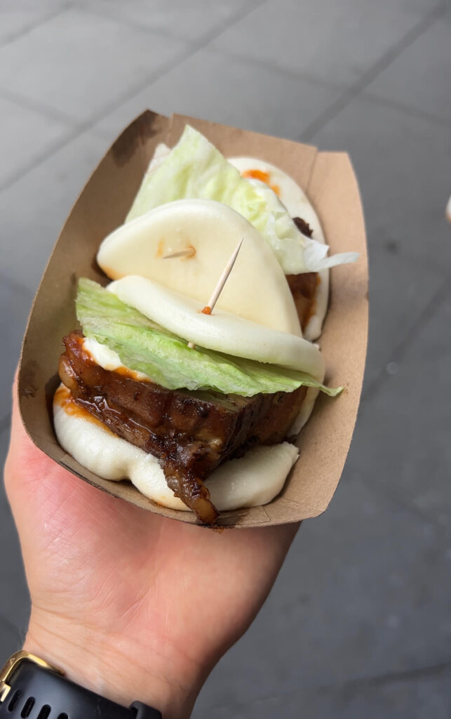 pork belly buns from Bao Tea House at J