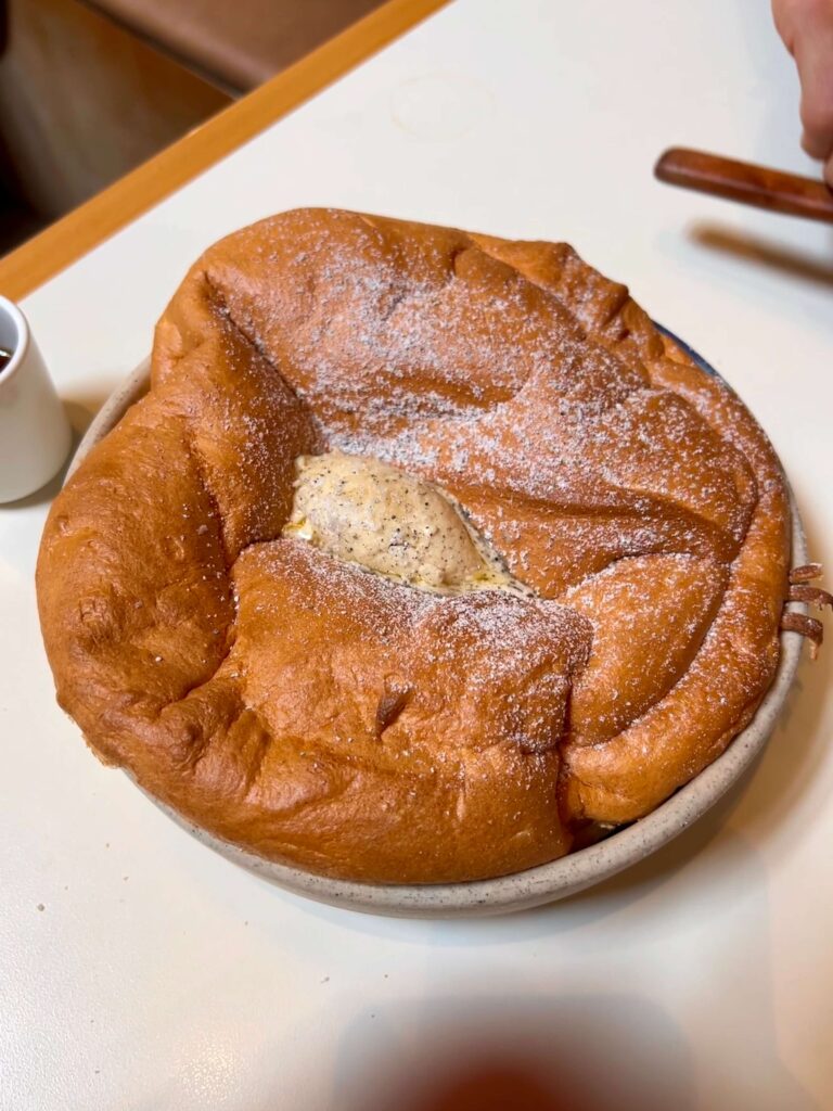 japanese souffle pancake from rule of thirds in brooklyn