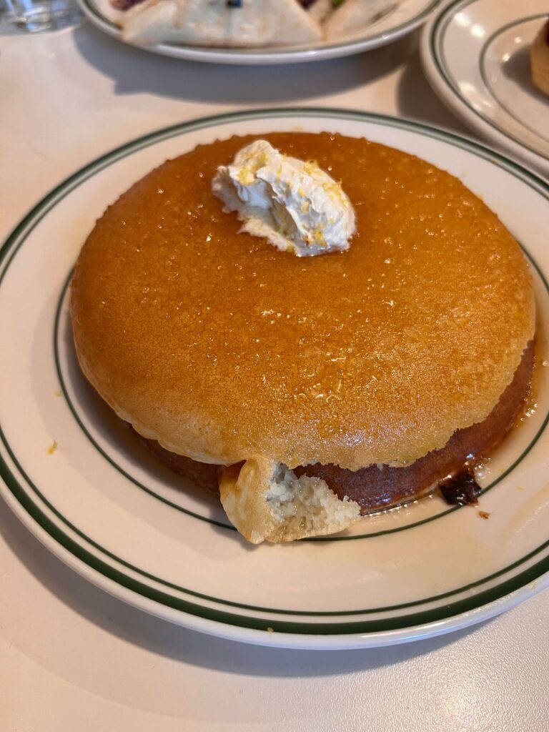 honey butter pancakes from Golden Diner 