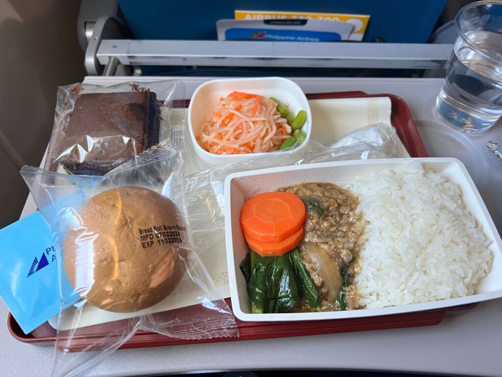 meal on Philippine Airlines