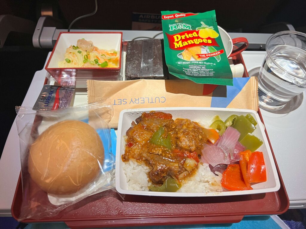 meal on Philippine Airlines