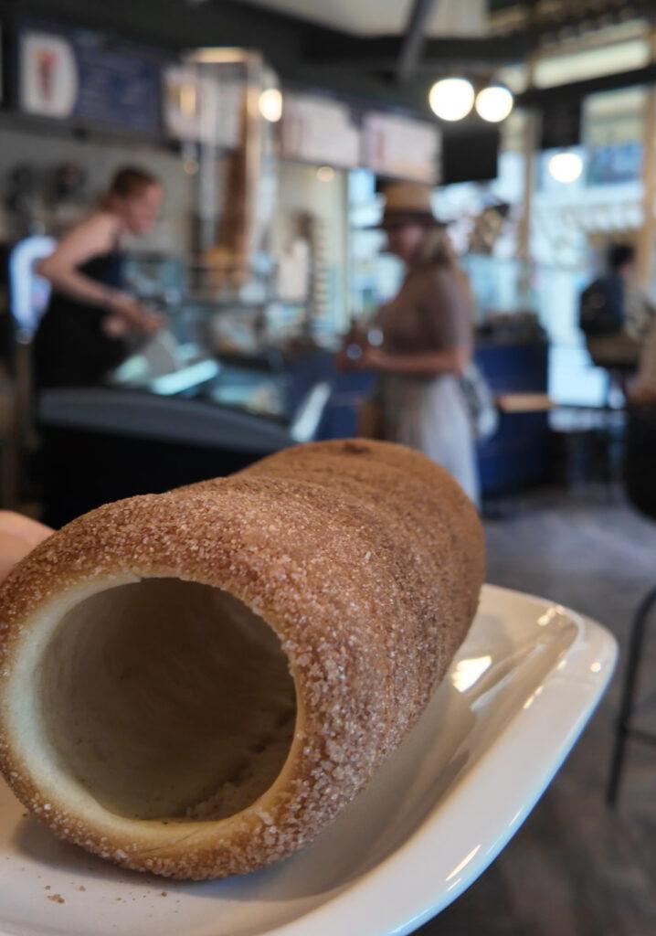 chimney cake in Budapest